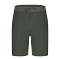 thumbnail image 5 of Hot Days, Bold Styles YLSDY Men's Running Shorts with Zipper Pockets Side Slit Lightweight Quick Dry Basketball Gym Workout Athletic Shorts for Men Green L, 5 of 7