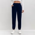 thumbnail image 2 of Levmjia Womens Casual Pants Velvet Solid Color Elastic Waist Stretch Comfortable With Pockets Soft Polyester Fabric For Home Sport And Travel All Season Wear, 2 of 6