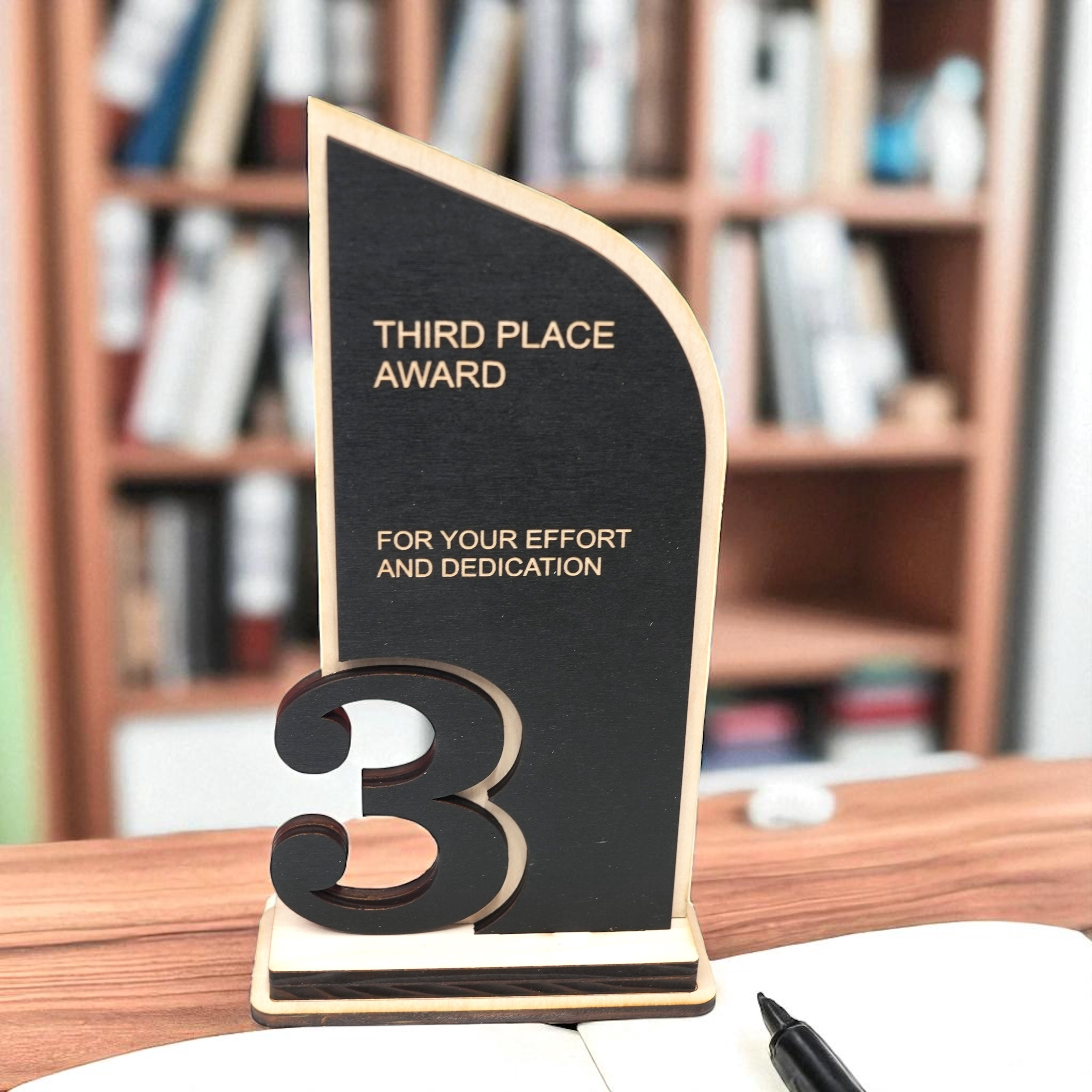 Award - Trophy Award 1st 2nd 3rd Place - 9x5 Inches