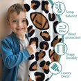 thumbnail image 3 of Blackout Kids Curtains,Brown Footballs with Leopard Spots Pattern Childrens Insulated Curtains Set Of 2,Bedroom Essentials,Toddler Room Decor 52"x63", 3 of 5