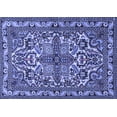 thumbnail image 1 of Ahgly Company Indoor Rectangle Persian Blue Traditional Area Rugs, 2' x 4', 1 of 4