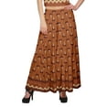 thumbnail image 3 of Moomaya Crop Top With Loose Palazzo Set For Women Printed Ethnic Clothing, 3 of 6