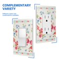 thumbnail image 6 of 1-Gang Screwless Pioneer Floral Decorative Wall Plates,Size 1-Gang 2.9"W x 4.7"H,Unbreakable Thermoplastic Faceplate Cover for Kitchen Living Room Bedroom Decorator Receptacle Outlet Switch, 6 of 7