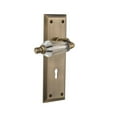 thumbnail image 2 of Nostalgic Warehouse Nykprl_Psg_234_Kh Parlor Solid Brass Passage Lever Set - Bronze, 2 of 7