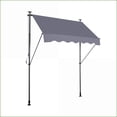 thumbnail image 4 of Retractable Patio Awning | 118" UV Protection Shade for Patio Backyard RV | slate gray | Metal, 4 of 11