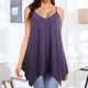 thumbnail image 2 of Blusa superior de color sólido con tirantes casuales cómodos de moda sin mangas para mujer Pompotops lopia998735, 2 of 5