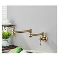 thumbnail image 1 of Brass Kitchen Faucet Brushed Gold Sing Cold Kitchen Sink Water Tap Single Handle Mixer Tap 360 Rotation Wall Mounted ,bar Laundry RV Farmhouse, 1 of 7