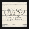 thumbnail image 2 of Allen Kimberly 12x12 Black Modern Wood Framed Wall Art Titled - Mark 9 23, 2 of 6
