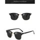 thumbnail image 2 of Gafas de sol polarizadas semi sin montura para mujer Gafas de sol polarizadas clásicas para hombre Retroblack, 2 of 5