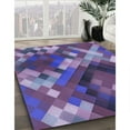 thumbnail image 3 of Ahgly Company Machine Washable Indoor Rectangle Transitional Purple Area Rugs, 2' x 5', 3 of 7