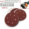 thumbnail image 3 of BAMILL 9inch Sandpaper 225mm 6 hole Sanding Paper 40-2000grit Electric Wall Polisher, 3 of 3