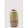 thumbnail image 3 of Women's Trendy Faux Fur Lined Faux Suede Crochet Detail Platform Booties, 3 of 3