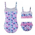 thumbnail image 2 of Mother Daughter Swimwear Family Matching Baby Girls Swimsuit Women Bikini Set, 2 of 8