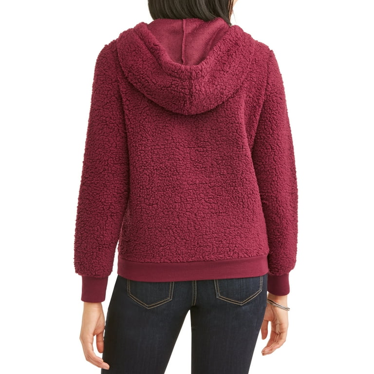 Walmart no boundaries sherpa on sale pullover