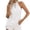 White, variant on Sleeveless Tops for Women Elegant Keyhole Neck Chiffon Blouse Fashion Back Lace up Dressy Summer Shirt for Business