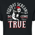 thumbnail image 3 of The Nightmare Before Christmas - Holiday Screams Come True - Juniors Cropped Cotton Blend T-Shirt, 3 of 5