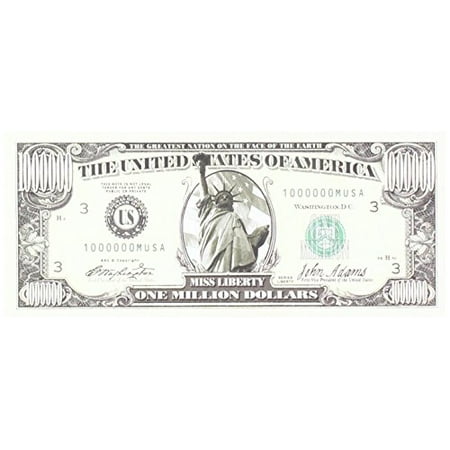 Set of 10 Bills-Traditional Million Dollar Bill by Novelties Wholesale ...