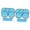 Blue, variant on 10 Pieces Folding Fans Round Fans Handheld Fans Portable Foldable Design for Wedding Party Summer Outdoor Events