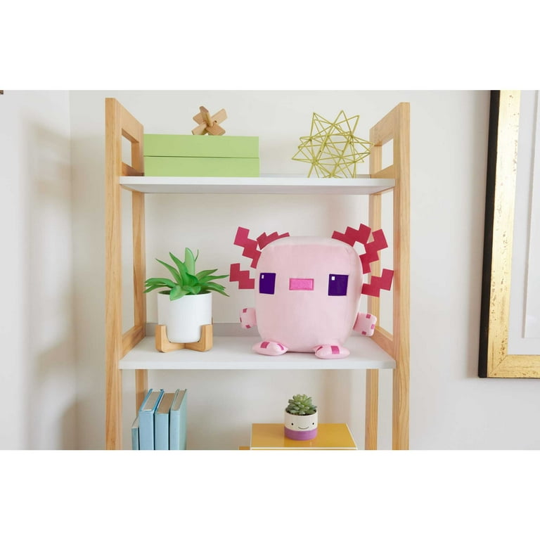 Minecraft Cuutopia Axolotl Plush Toy, 10-inch Collectible Soft
