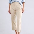 thumbnail image 2 of JIAYUE Women's Pants High Waist Straight Leg Ankle Length Trousers Comfortable Stretchy Slim Fit Cropped Trendy Bottoms For Women, 2 of 4