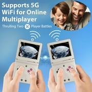 RG35XXSP Handheld Game Console,3.5Screen,3300mAh Battery,5G WiFi Bluetooth HD and TV Output Gray