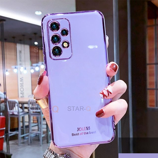 Funda de teléfono con espejo chapado de lujo para Samsung Galaxy A72 A52 A32 4G 5G A53 Galaxi A 72 52 32 2021, funda completa de silicona suave para cámara Tan Jianjun unisex