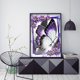 thumbnail image 4 of Cuadros Decorativos Pintura de taladro parcial de fantasía de mariposa púrpura dibujo de diamante de forma especial 5D Tmvgtek embutido en tela, 4 of 9