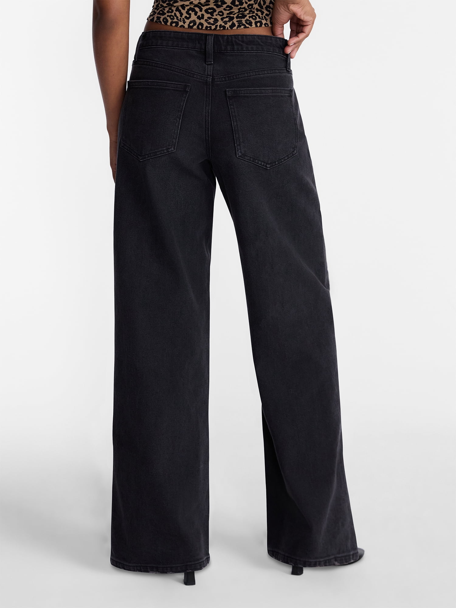 No Boundaries Mid Rise Baggy Jeans, 29", 31", 33" Inseams, Women's Sizes 00-24W