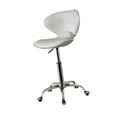 thumbnail image 3 of jifeng Tabouret de Bar Réglable Chaise de Réception Rembourrée Tabouret Roulant Moderne Gris, 3 of 9