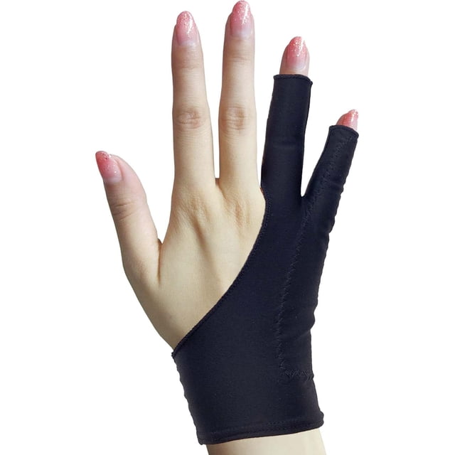 Guantes de dibujo Timebetter Artist para tableta iPad, L (paquete de 2)