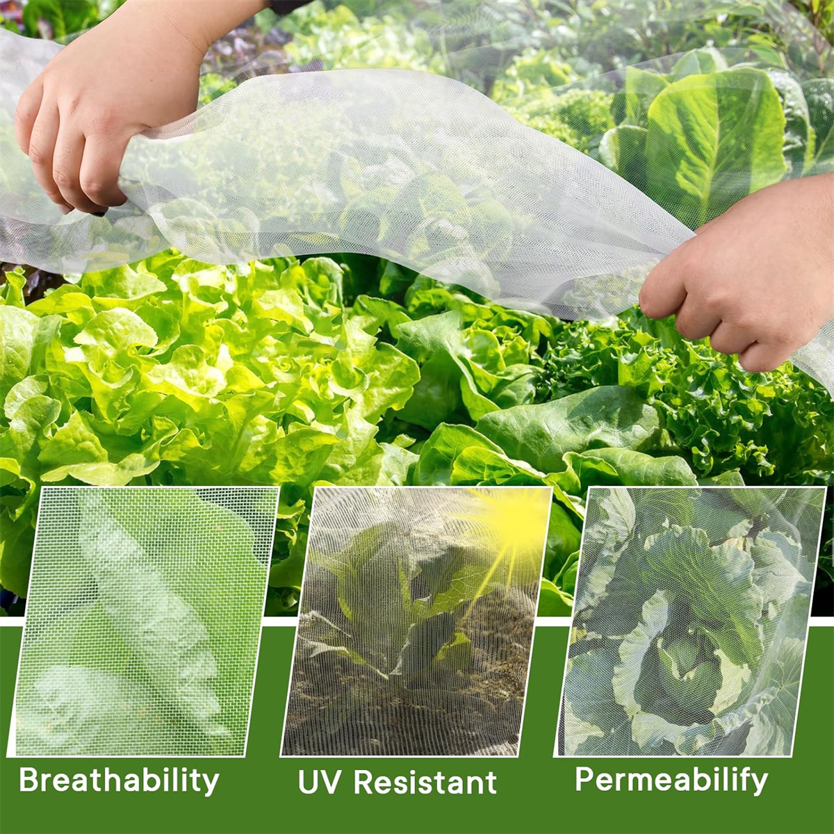 1pack Garden Vegetables Protection Mesh,Netting Plant Covers,Yahome Garden Mesh Netting,Barrier Covers for Plant Vegetables