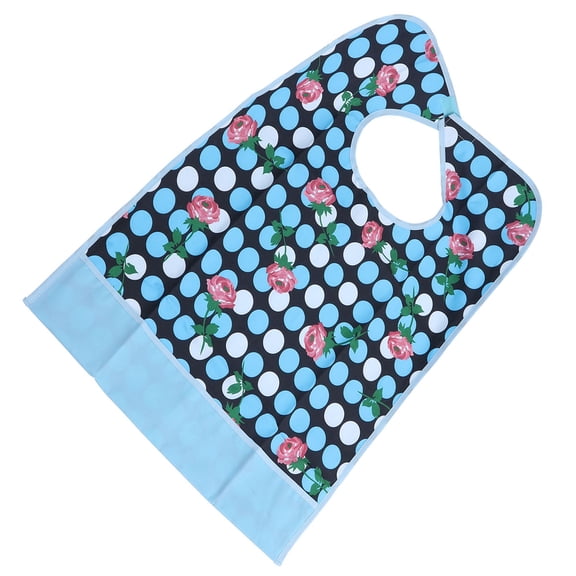 Soimiss Adult Food Catcher Bib Double Layer Mealtime Protection Multi 1Set