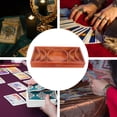 thumbnail image 2 of Tarot Card Holder Stand Crystal Display Plate Desktop Wooden Moon Phase Tray, 2 of 8