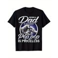 thumbnail image 2 of [Fathers Day Cotton Casual T-Shirt] Being Dad Is An Honor Being Pop Pop Is Priceless Fathers Day T-Shirt Men's Casual Round Neck Short Sleeved Fashion Comfortable Cotton Versatile Daily Wear, 2 of 6