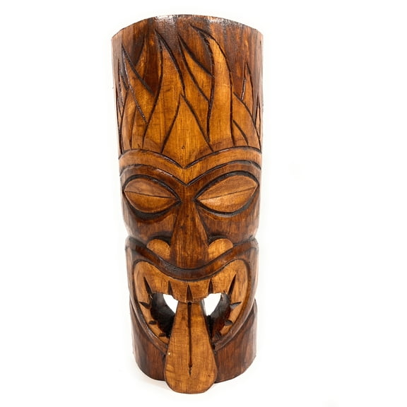 Love on Fire Tiki Mask 12" - Love Tiki hand Carved | #bag1506530