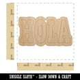 thumbnail image 2 of Hola Spanish Hi Hello Wood Holiday Christmas Tree Ornament Unfinished DIY Pre-Drilled Craft, 2 of 7