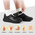 thumbnail image 4 of FitVille Wide Diabetic Shoes for Men Adjustable Oxfords Shoes for Swollen Foot, 4 of 6