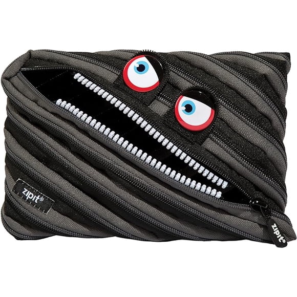 Estuche grande para lápices ZIPIT negro