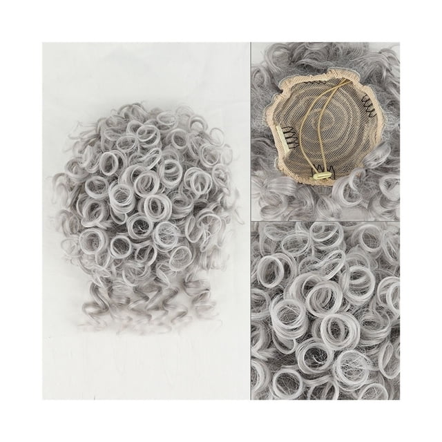 Messy Curly Hair Bun Extension Synthetic Tousled Updo Drawstring Ponytail Hairpiece