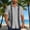 Gray, variant on Mens Casual Shirts Extend Size Tropical Tops Hawaiian Button Down Tops for Travel