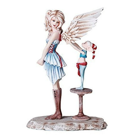 Shudehill Christmas Giftware Pacific Giftware Christmas Collectible Angel Gets Her Wing Decorative Statue by Artist Amy Brown 7 Inch H ()