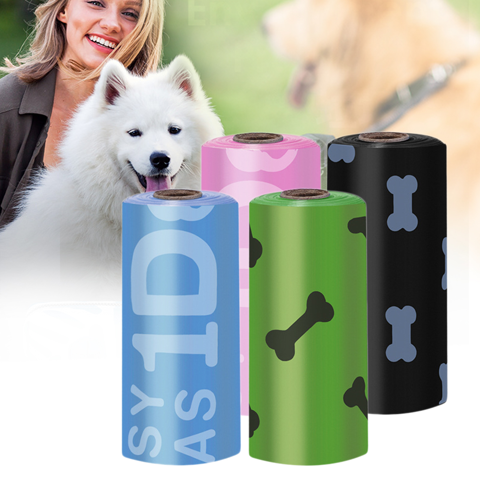Visland Biodegradable Dog Poop Bags Compostable Dog Waste Bags