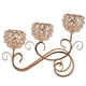 thumbnail image 2 of Candelabro de 3 brazos de cristal para mesa de centro de mesa de té dorado, 2 of 8