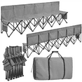 thumbnail image 2 of Yaheetech 6 Seats Outdoor Folding Bench for Camping, Gray, 2 of 9