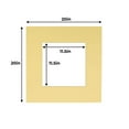 thumbnail image 3 of Soft Yellow Acid Free 20x20 Picture Frame Mats with White Core Bevel Cut for 12x12 Pictures - Fits, 3 of 3