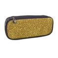 thumbnail image 2 of Lsque Gold Glitter Printed Big Capacity PU Leather Pencil Case Large Pencil Pouch Stationery Pen Bag Pencil Holder for Teen, 2 of 6