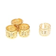 thumbnail image 3 of 100 Pcs/ensemble Perles pour Barbe Poignets de Dreadlocks Tresse pour Cheveux Tubes s. 100 Pcs Or, 3 of 7