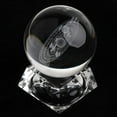 thumbnail image 3 of Esfera de bola de cristal transparente de 80mm Baoblaze Decoración artesanal para el hogar, 3 of 8