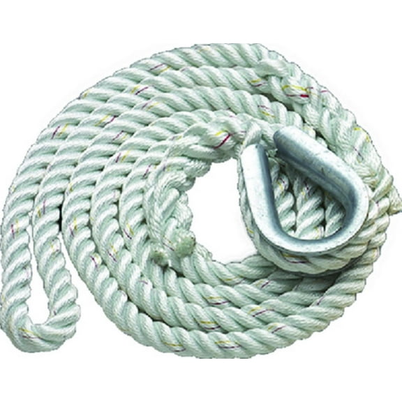 new england ropes 629k02400020 3-strand moor pendant 3/4x20