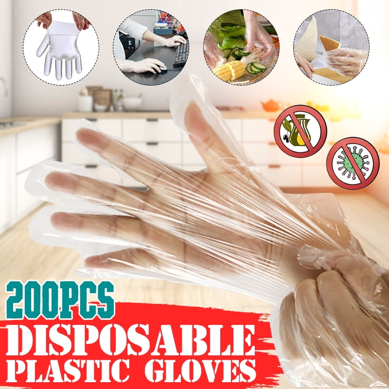 200PCS Protective Food Gloves Fruit Vegetable Gloves Independent